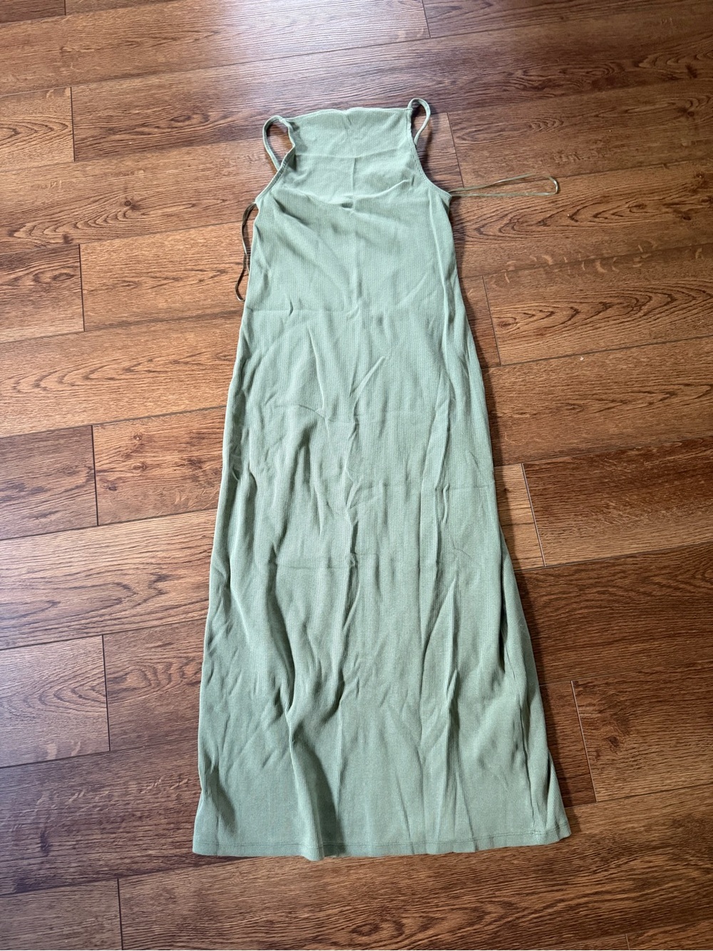 Old Navy Olive Green Sleeveless Maxi Dress